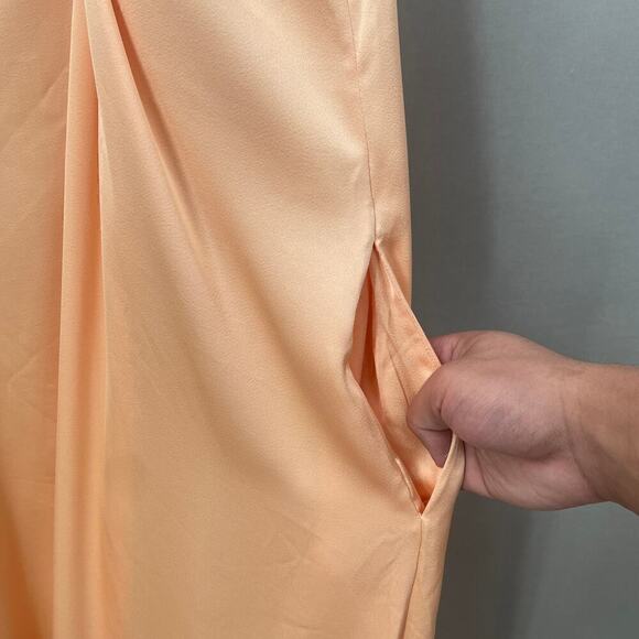 30. Rosetta Getty Maxi Dress Womens 12 Soft Girl Ballet Swiftie Quiet Luxury - Picture 7 of 10